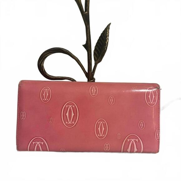 Authentic Pink Cartier Happy Birthday Long Wallet- GUC - Picture 2 of 9